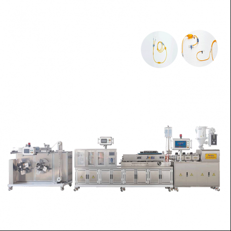 Tatlong Layer (Dalawang Layer) ng Medical Light-proof Infusion Tube Extrusion Line